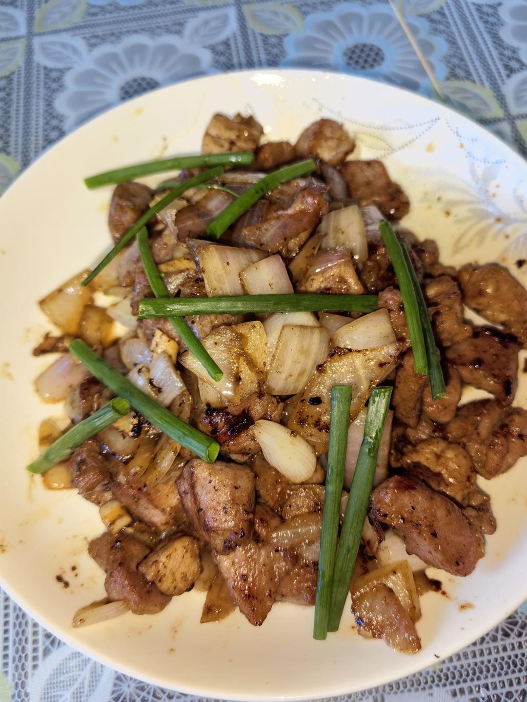 蒜香猪肉粒