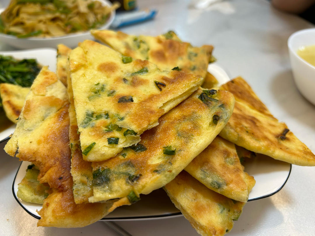 鸡蛋葱油饼