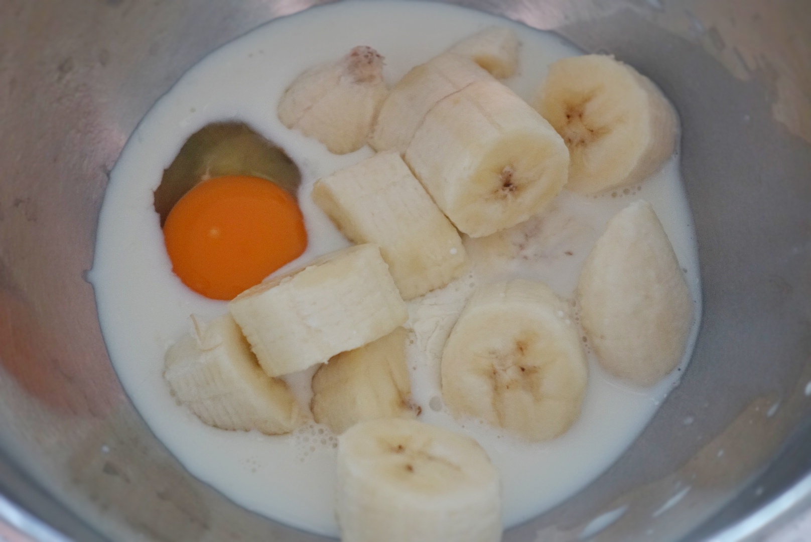 【北鼎烤箱食谱】椰子油香蕉核桃蛋糕的做法 步骤2