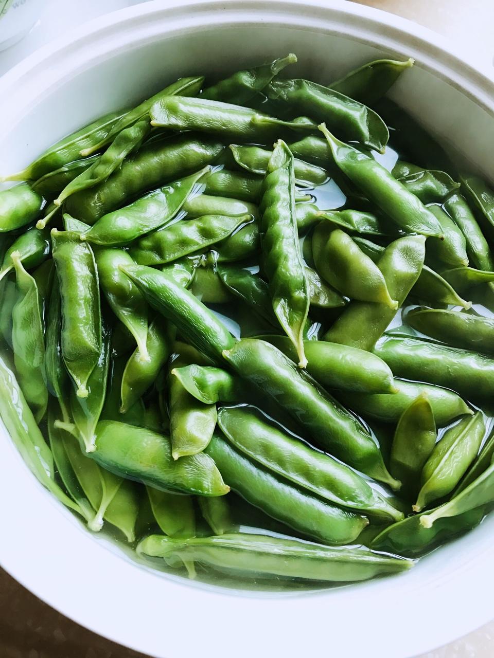 amy噢摩尼小丸子做的盐水煮豌豆