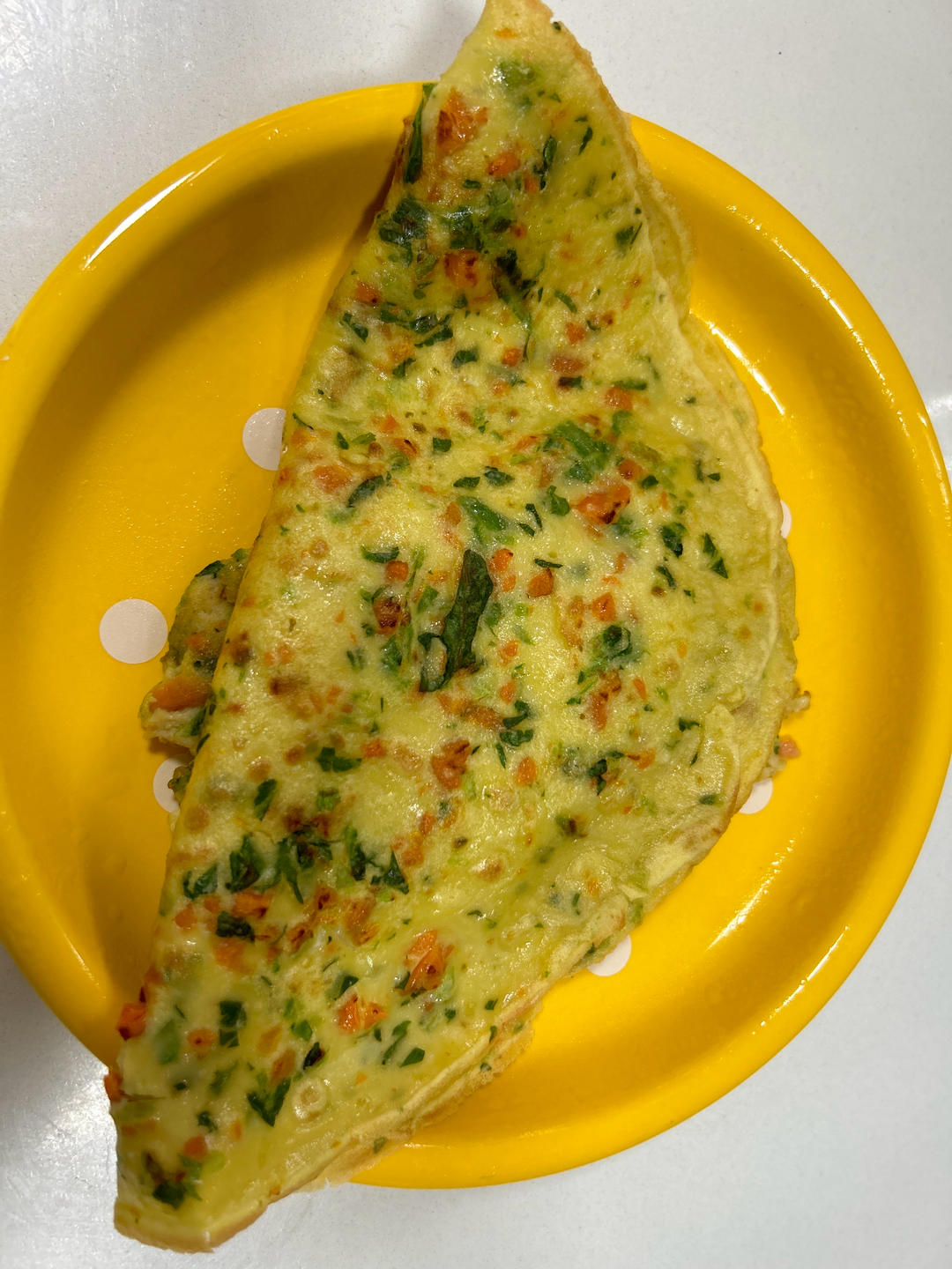 简单快手蔬菜鸡蛋煎饼