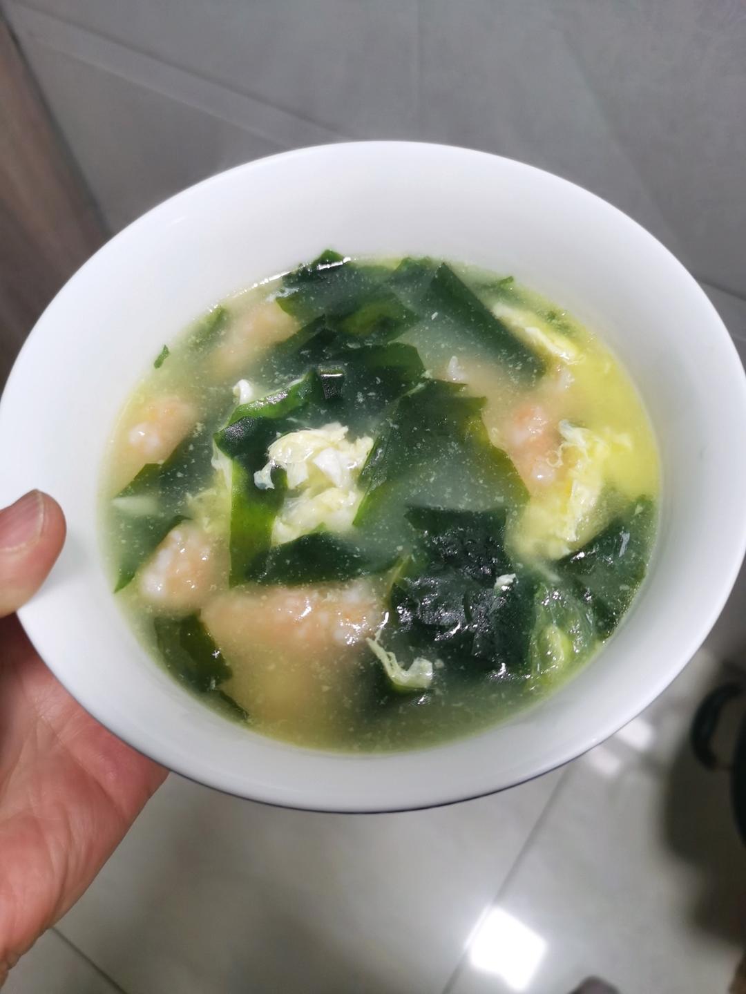 紫菜虾滑汤
