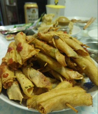 香菜豆干卷
