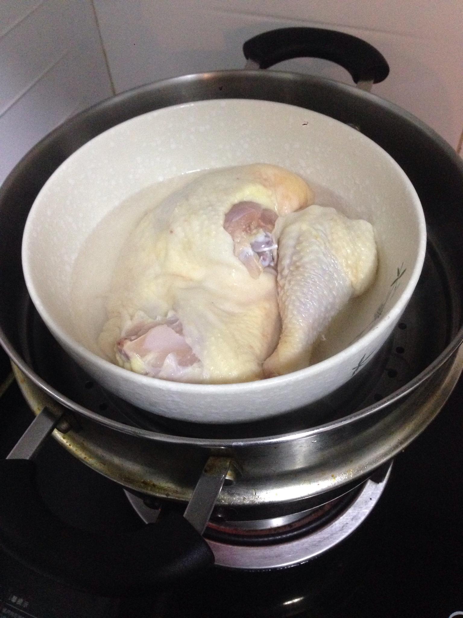 两人快手菜：清蒸鸡汤（可做一肉和一汤）的做法 步骤3