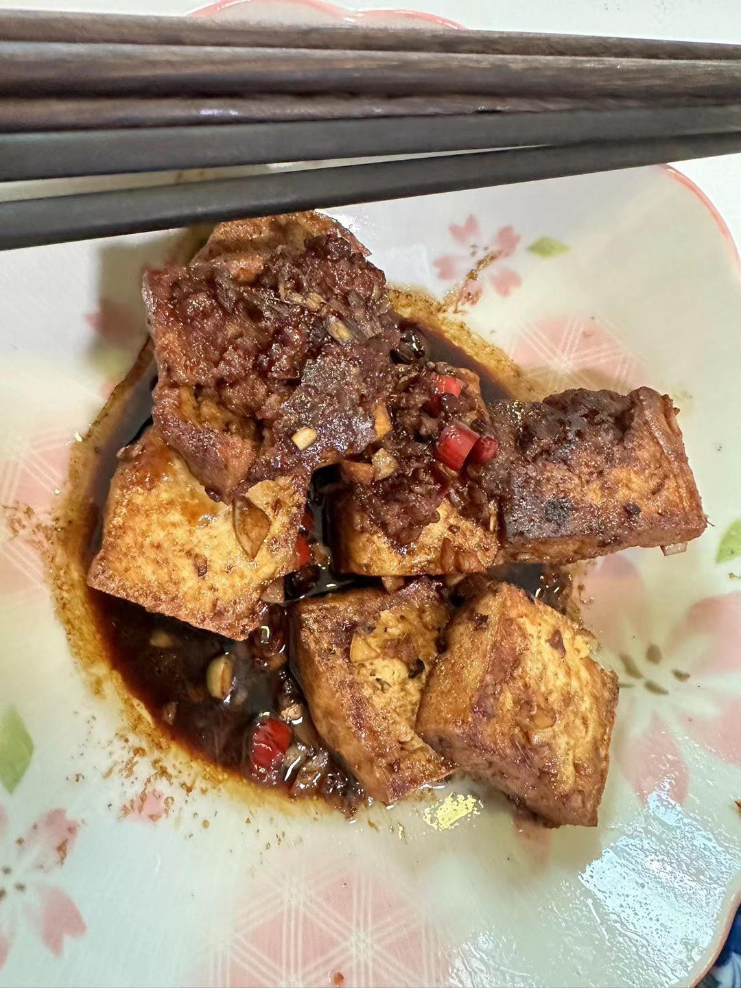 蒜香煎豆腐 炒鸡无敌美味