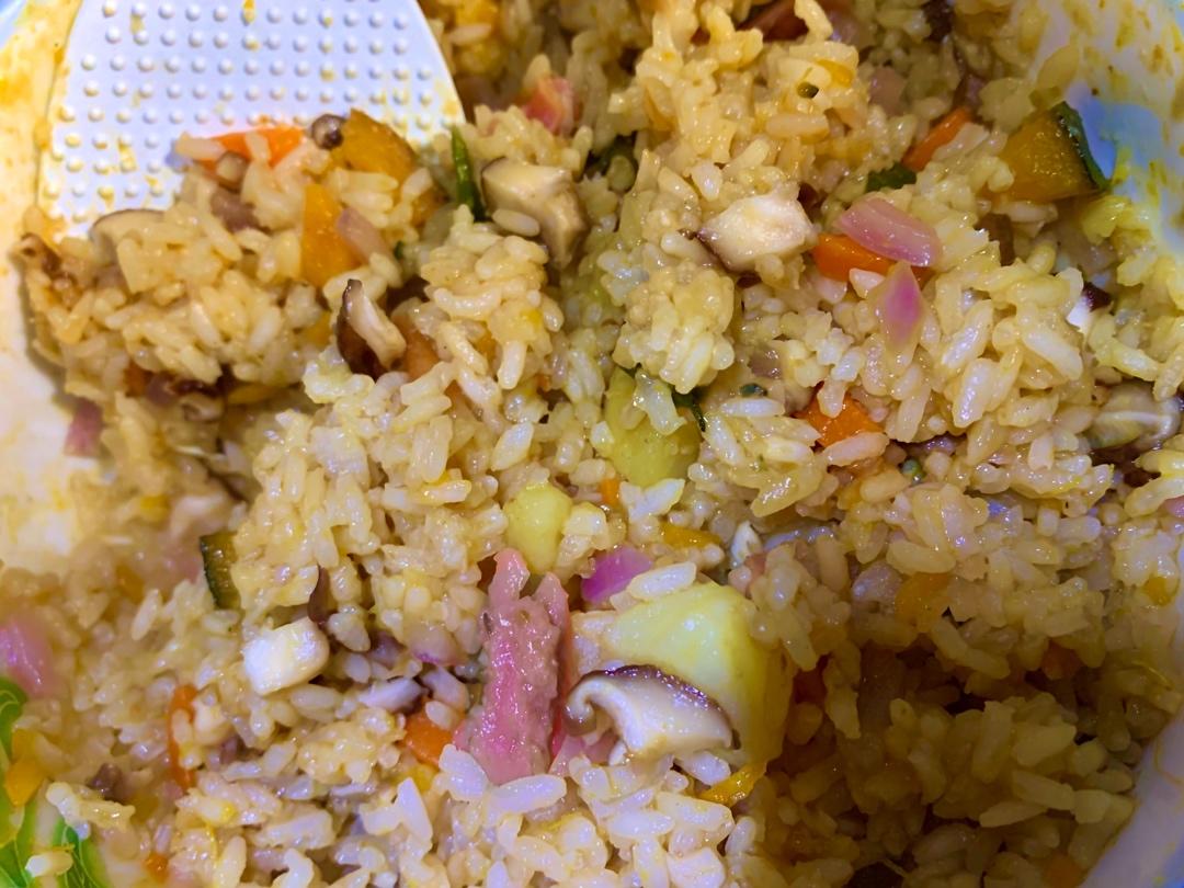 贝贝南瓜做的新马风味金瓜饭，超好吃
