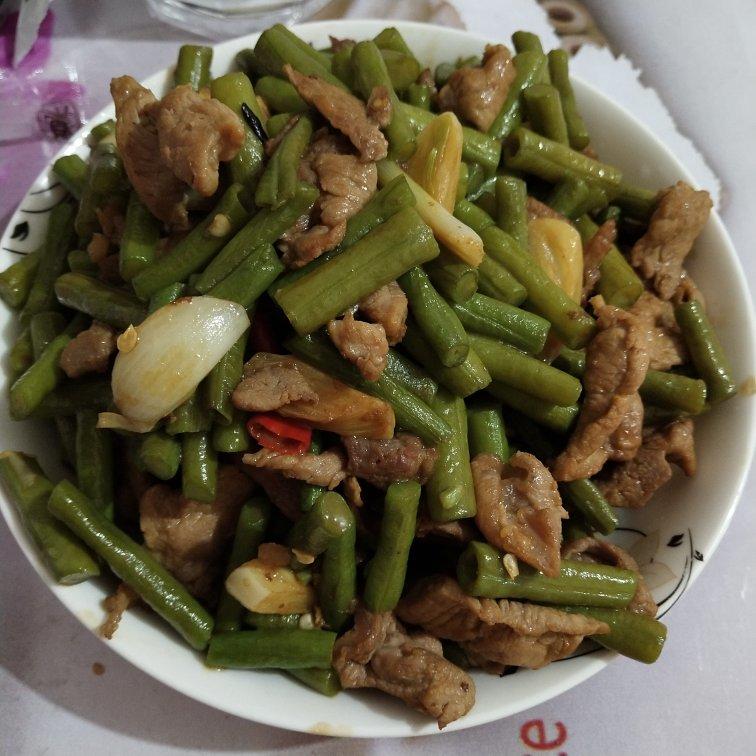 豆角炒肉丝