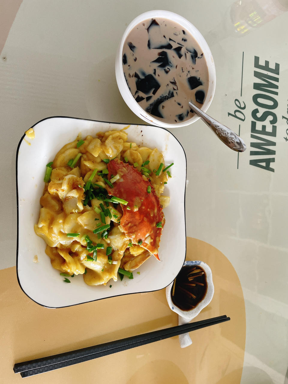 梭子蟹炒年糕咖喱版