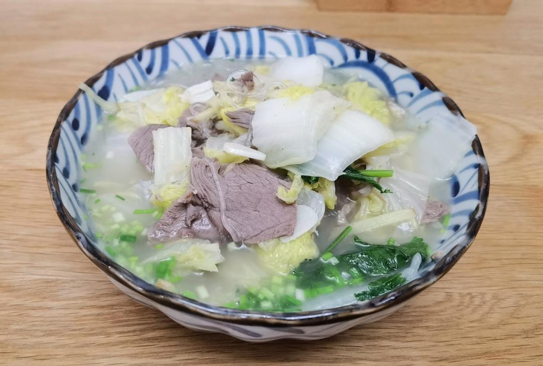 白菜粉丝羊肉汤