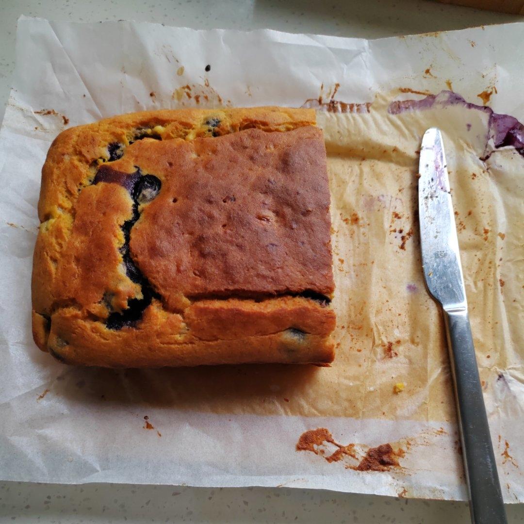 0️⃣糖0️⃣油！好吃不胖｜香蕉蓝莓玉米面蛋糕