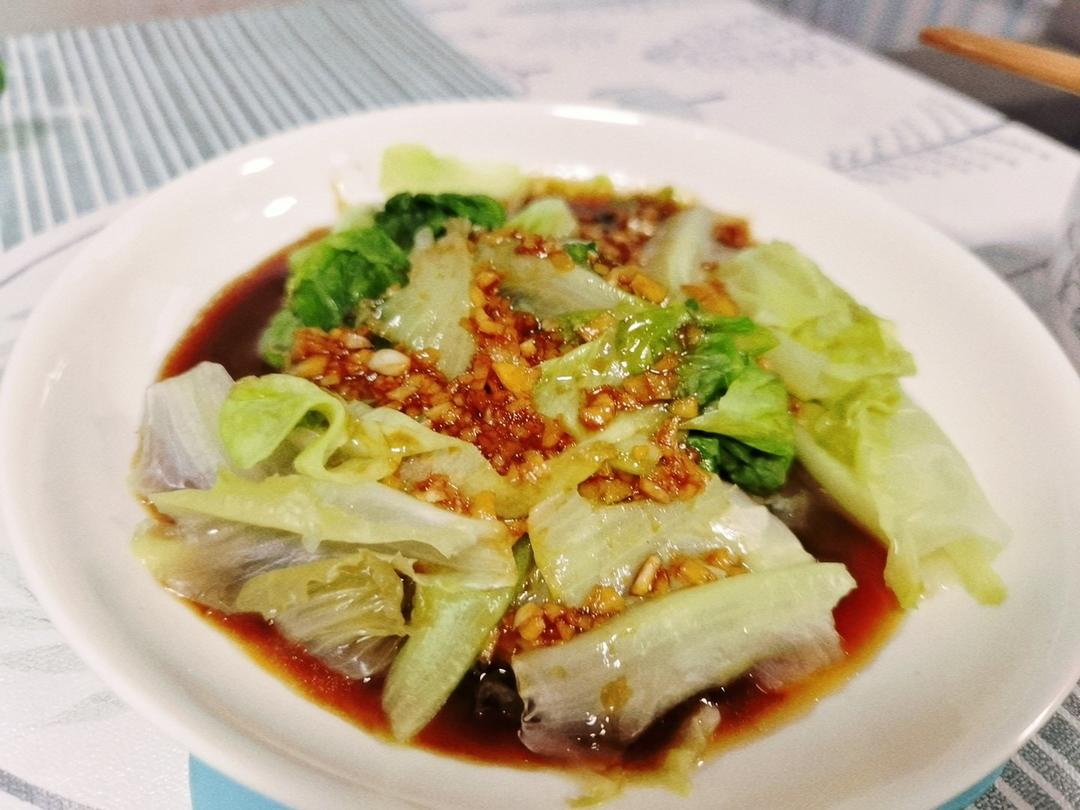 超级好吃低脂低热量的～蚝油生菜