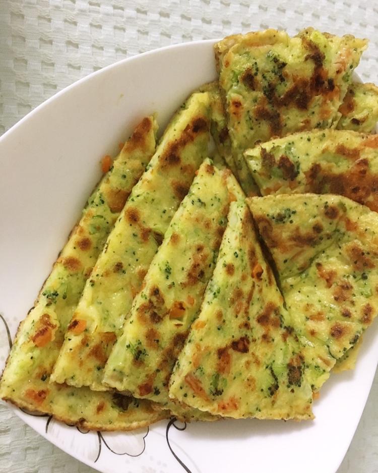 胡萝卜西兰花鸡蛋饼