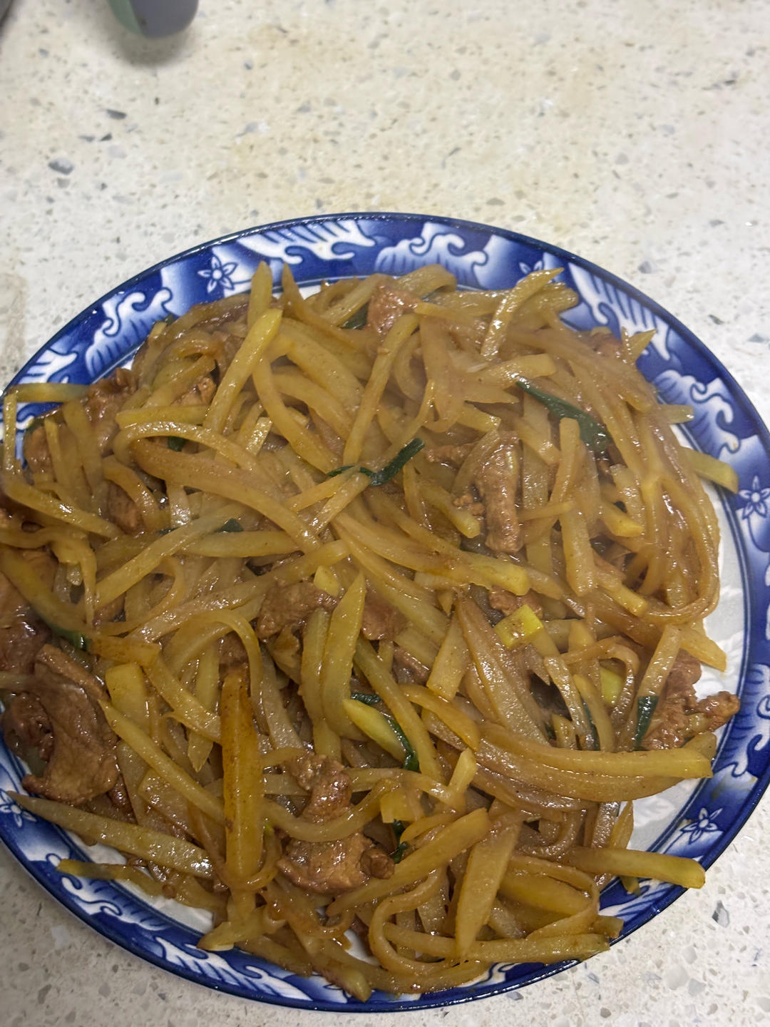简单快手的土豆丝炒肉丝！拌饭绝绝子！！