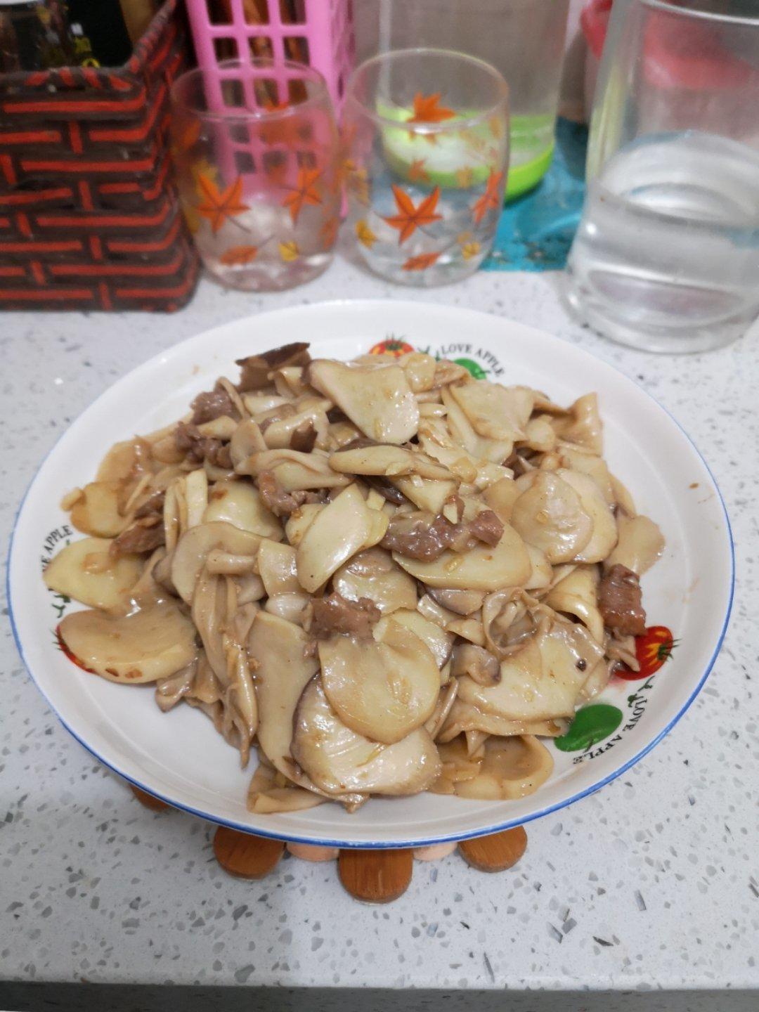 肉炒杏鲍菇