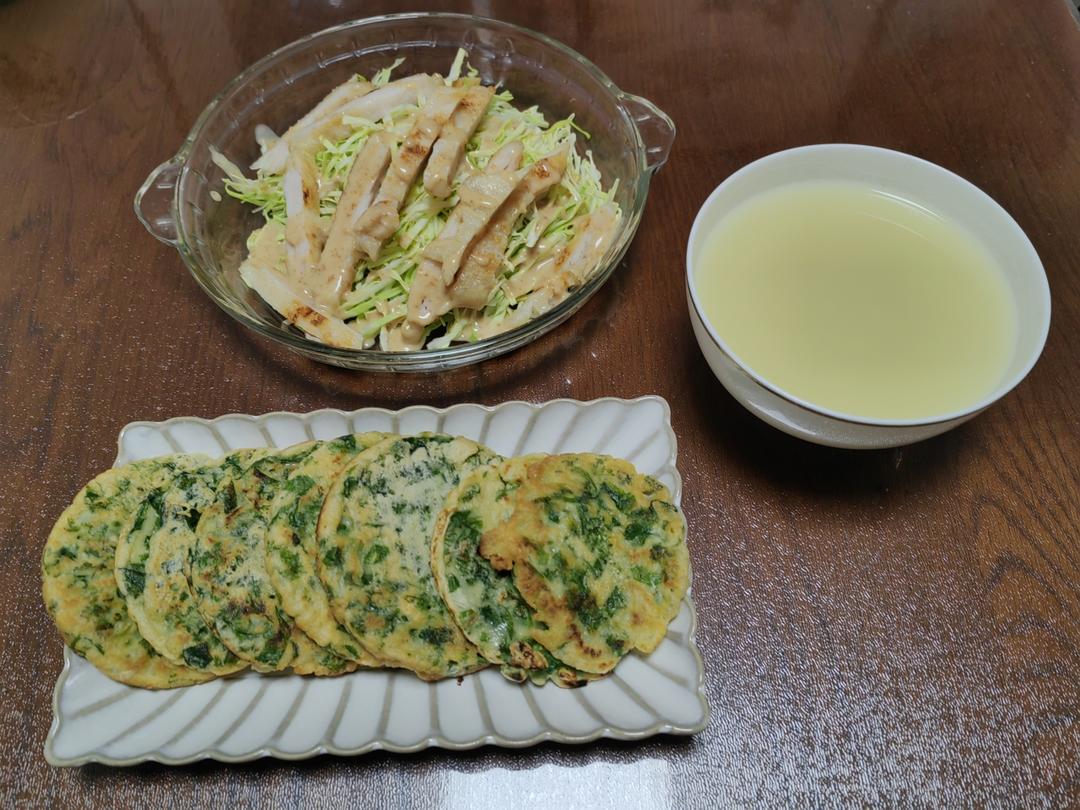 🌿春日限定 | 桑叶鸡蛋饼：一口咬住自然的清香与营养！