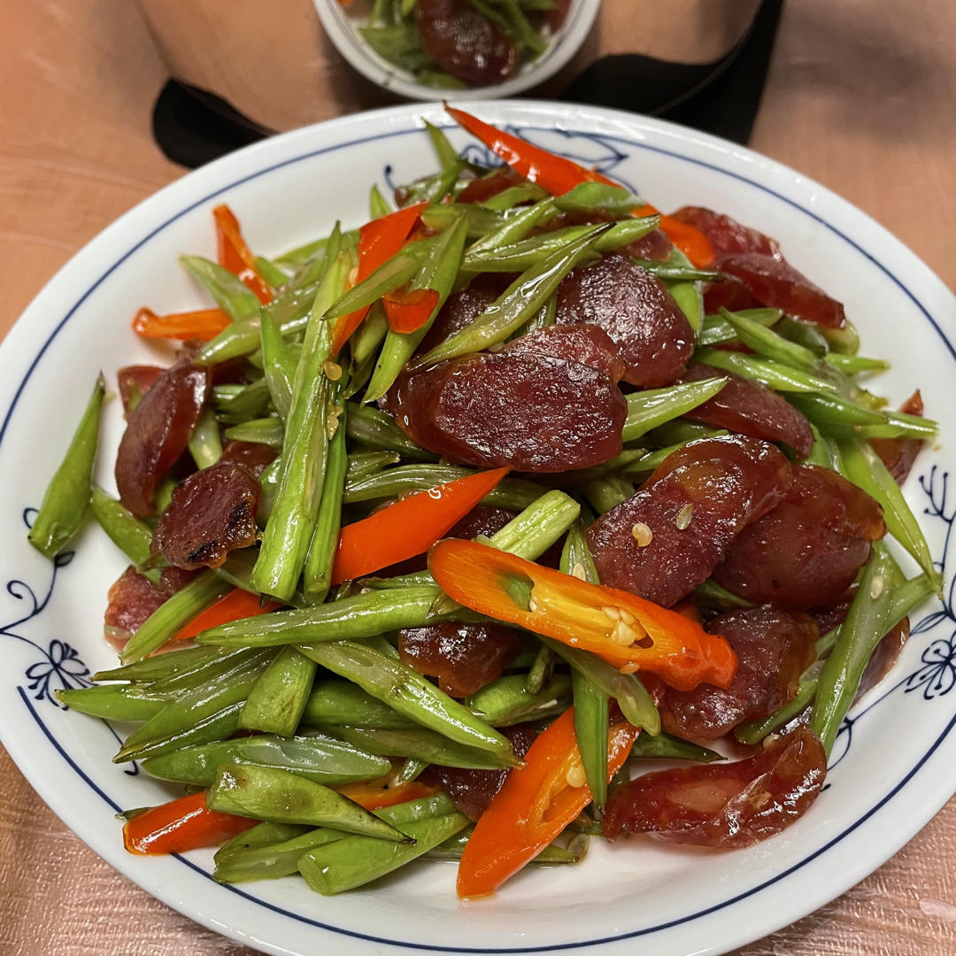 家常小炒四季豆