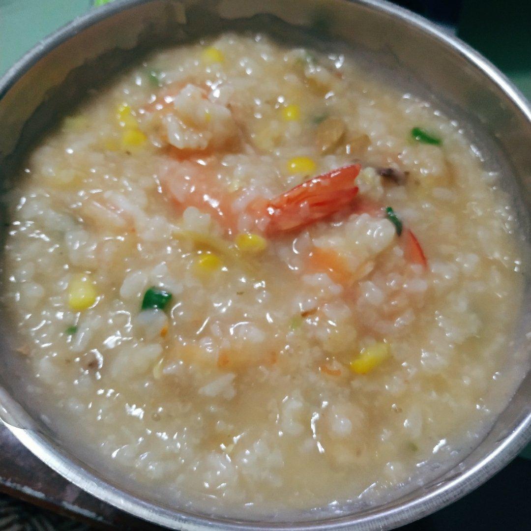 鲜虾砂锅粥