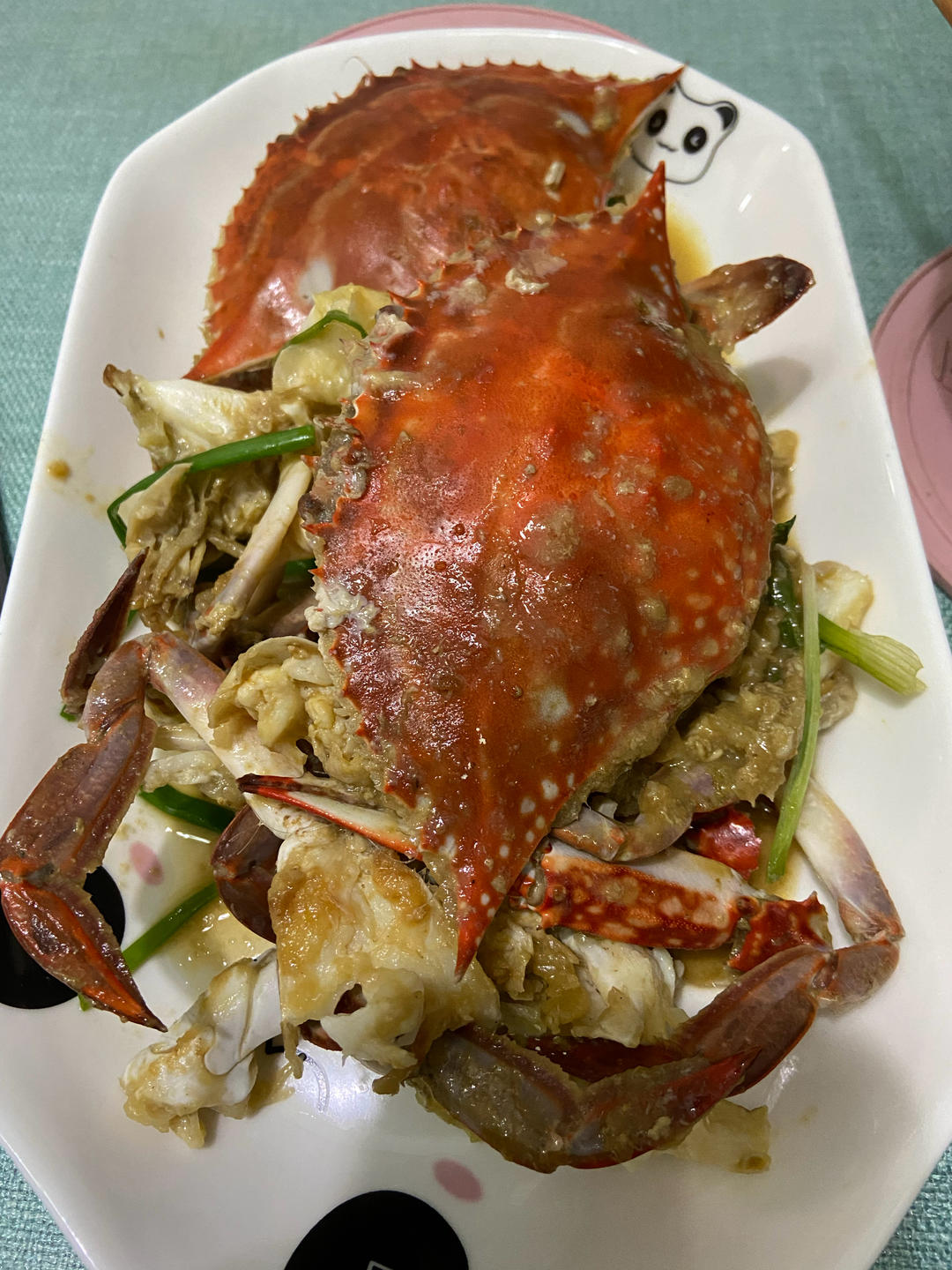 葱姜梭子蟹，吃梭子蟹的季节，又鲜又肥