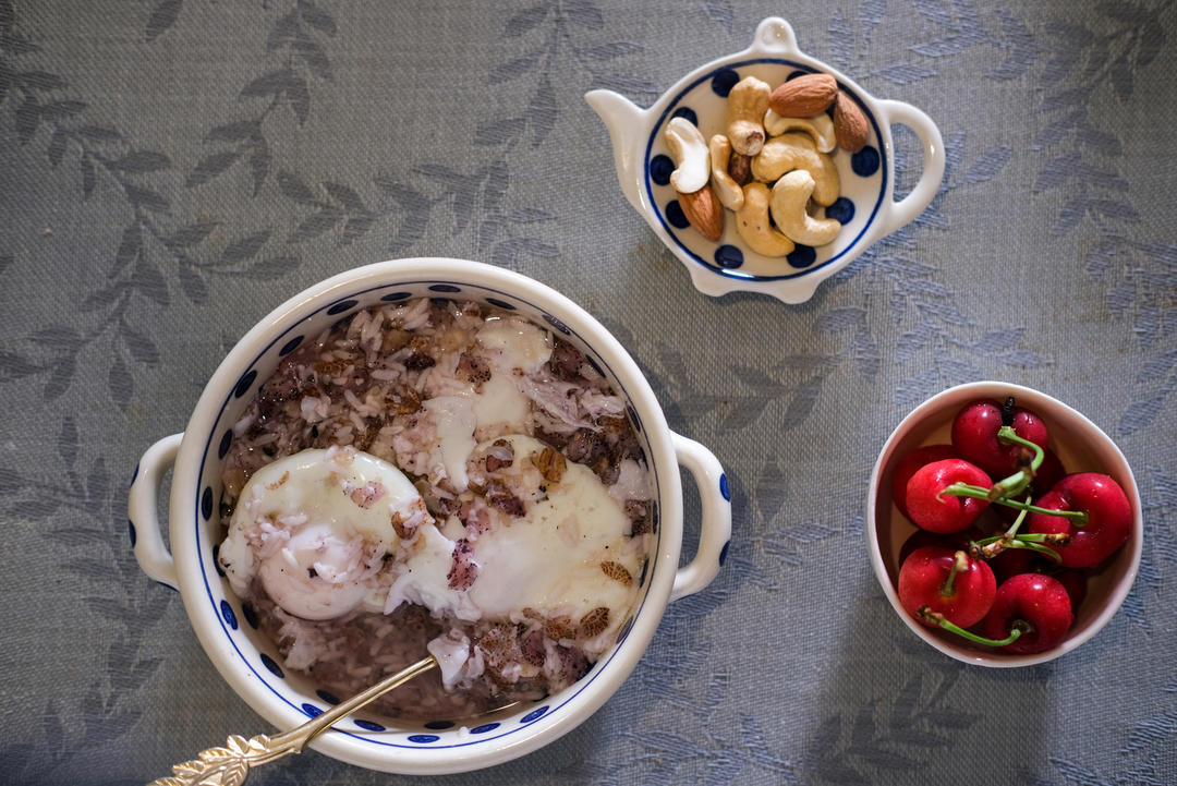 燕麦酒酿水波蛋