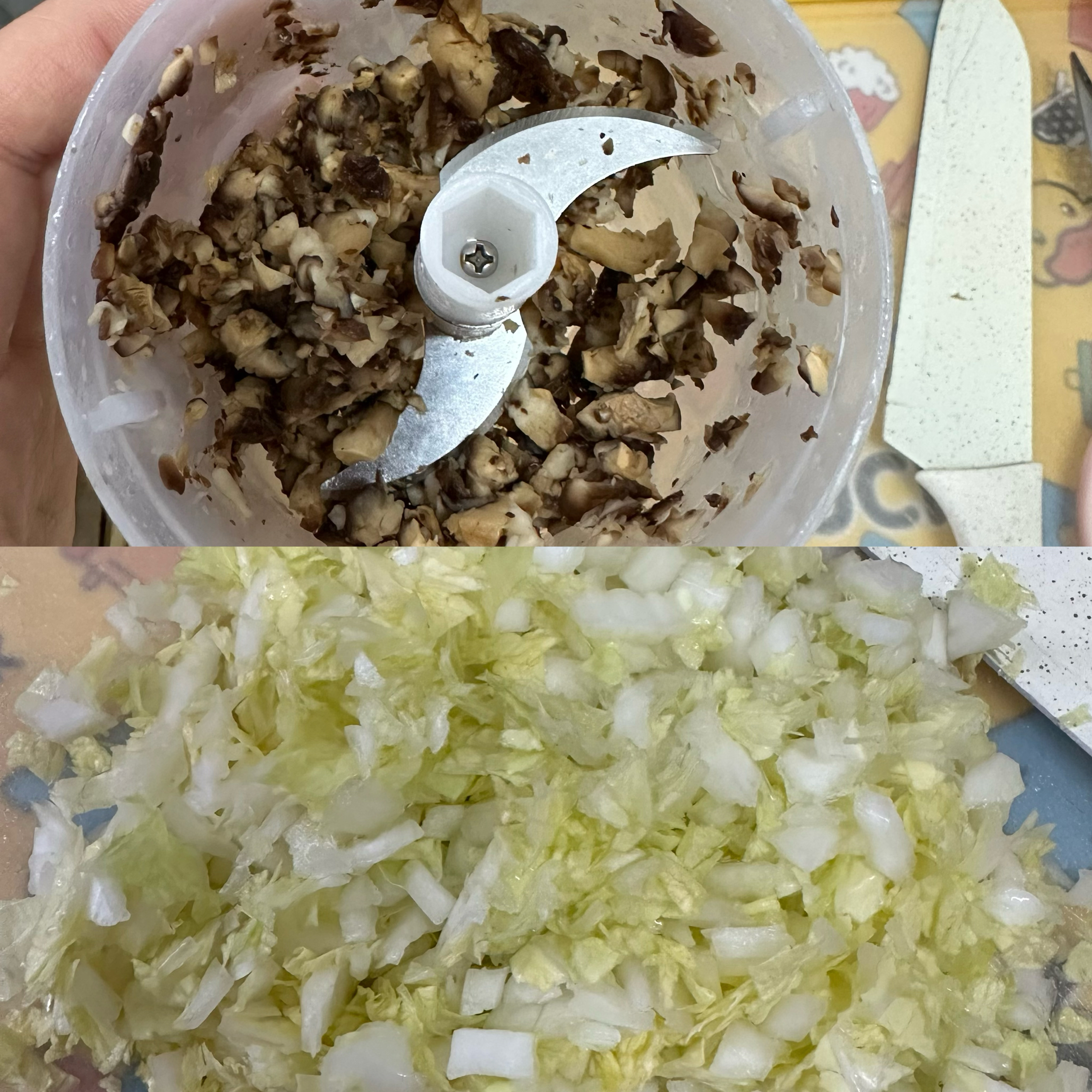 玉米马蹄胡萝卜馅、白菜香菇马蹄馅饺子的做法 步骤1