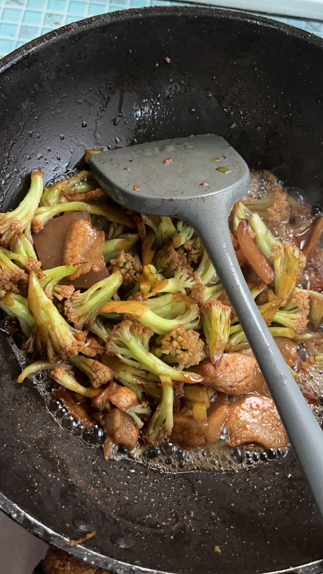 [新手绝不失败]菜花炒肉