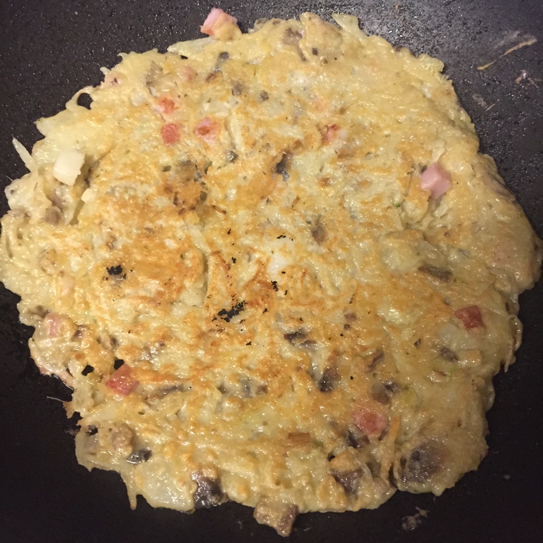 香煎土豆丝鸡蛋饼