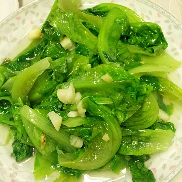 六小六ll做的蒜蓉炒生菜