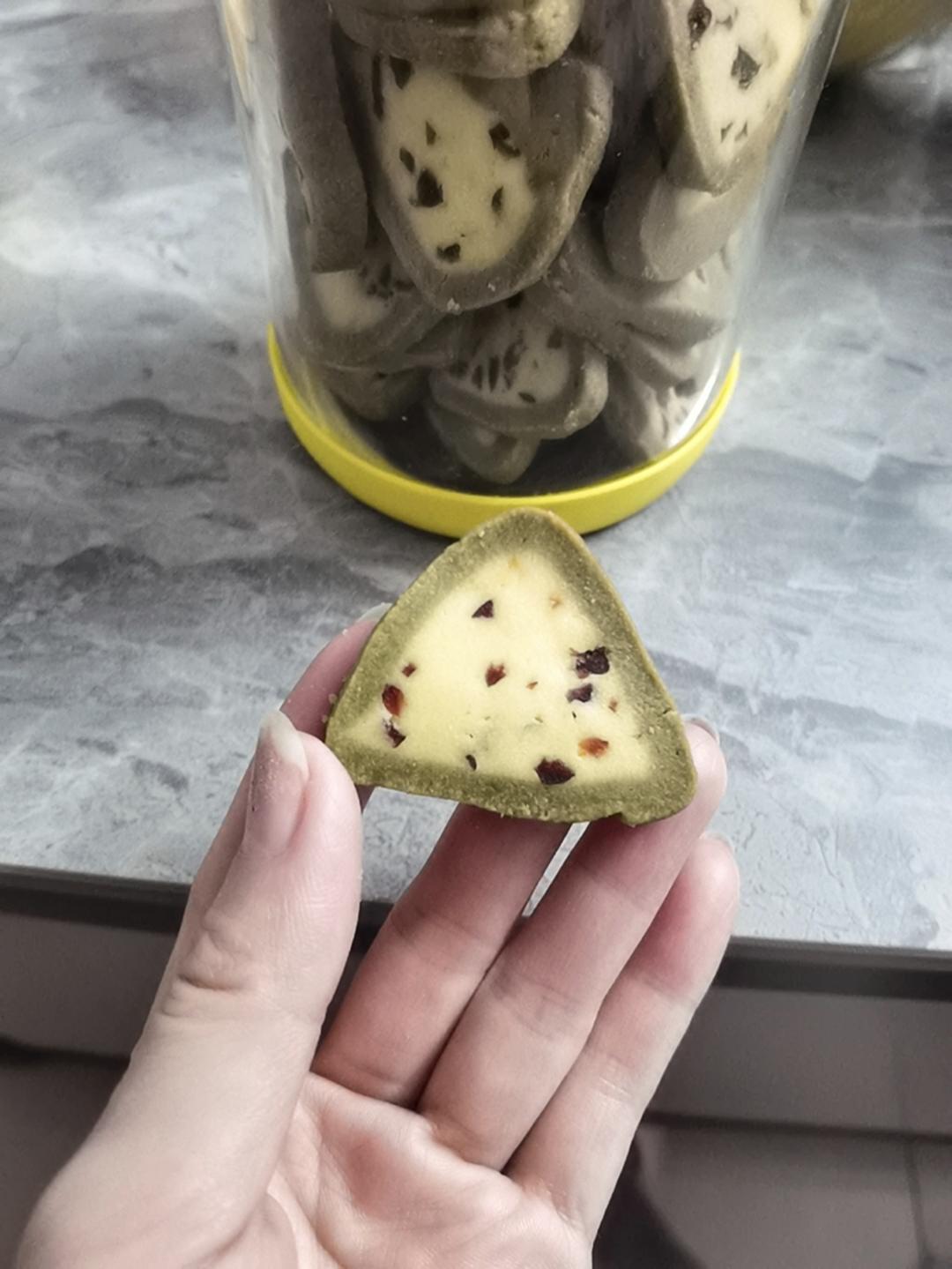 小嶋老师||又香又酥的抹茶蔓越莓冰曲奇🍪