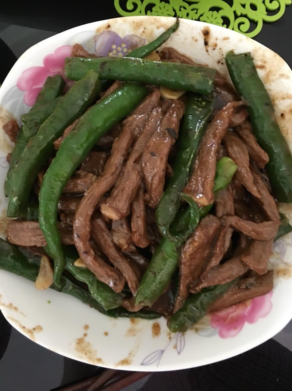 杭椒炒牛柳