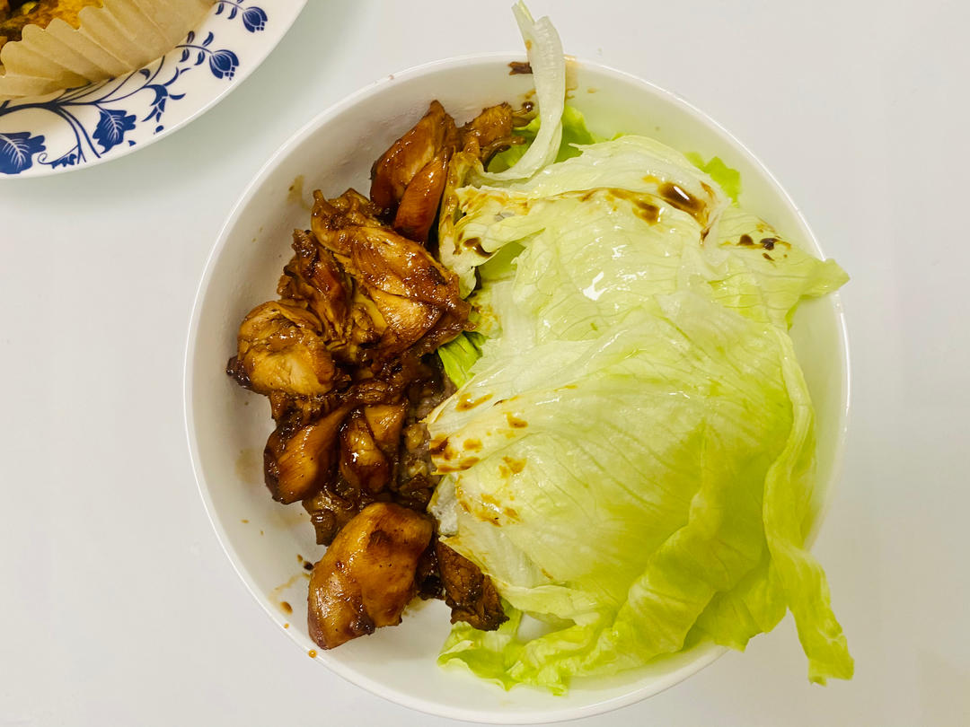 不放一滴油的照烧鸡腿饭