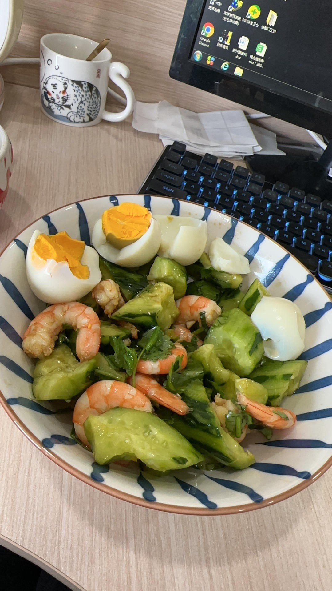 凉拌黄瓜虾仁🍤🥒