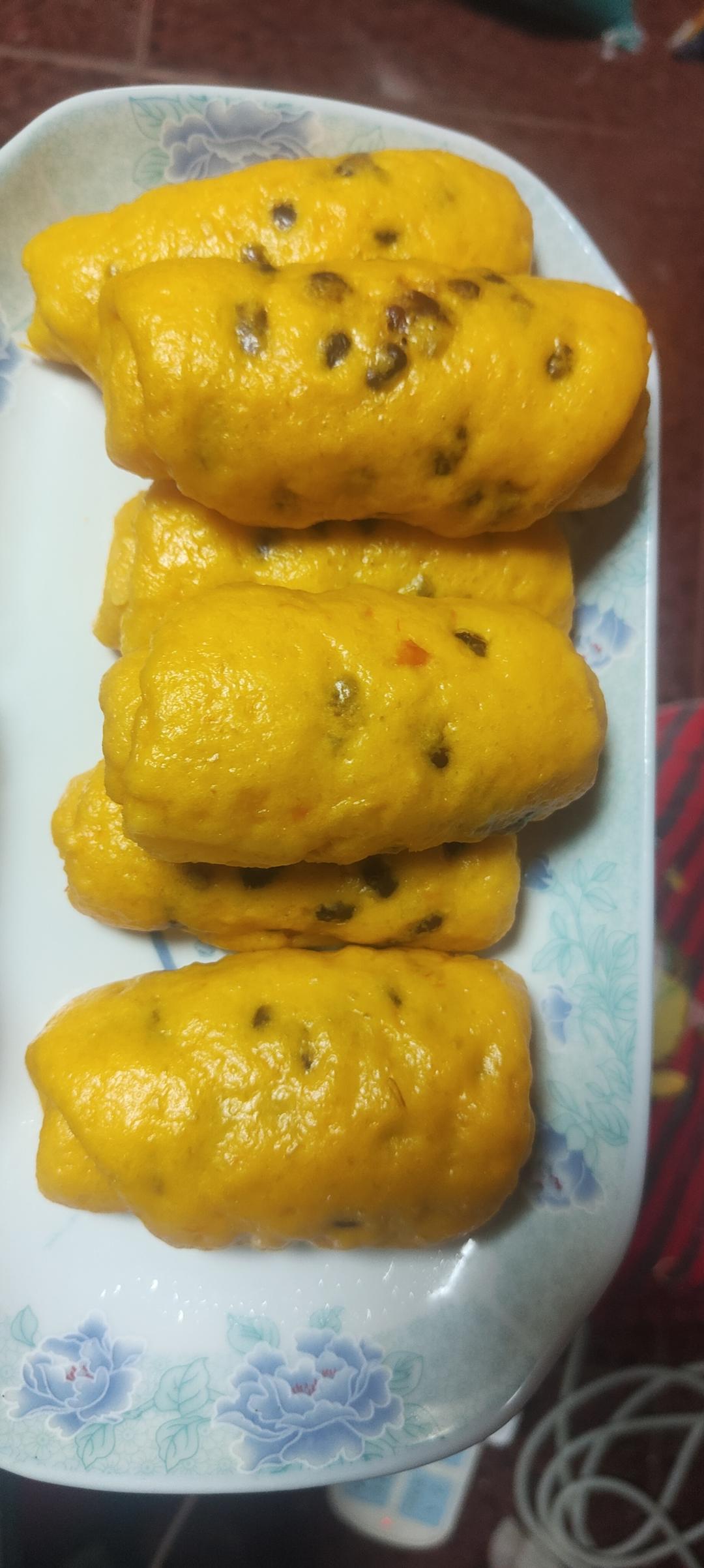 南瓜红豆卷