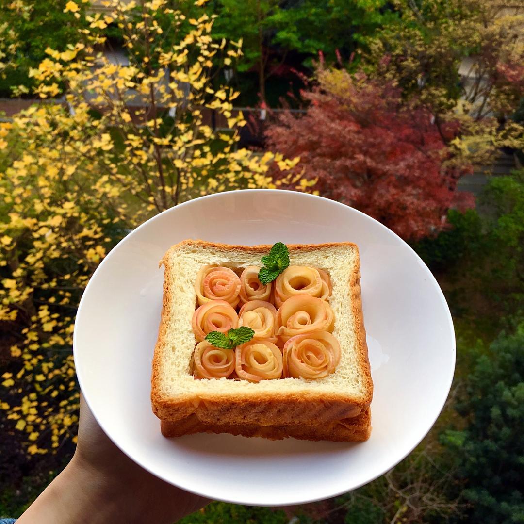 苹果玫瑰吐司