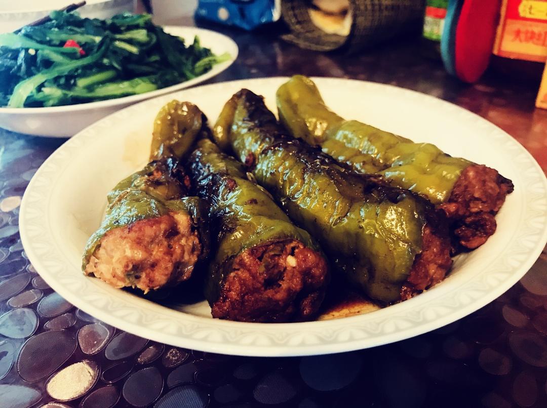 下饭菜肴--青椒酿肉