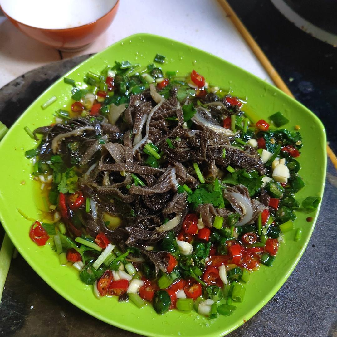 简单又下饭的油泼牛百叶