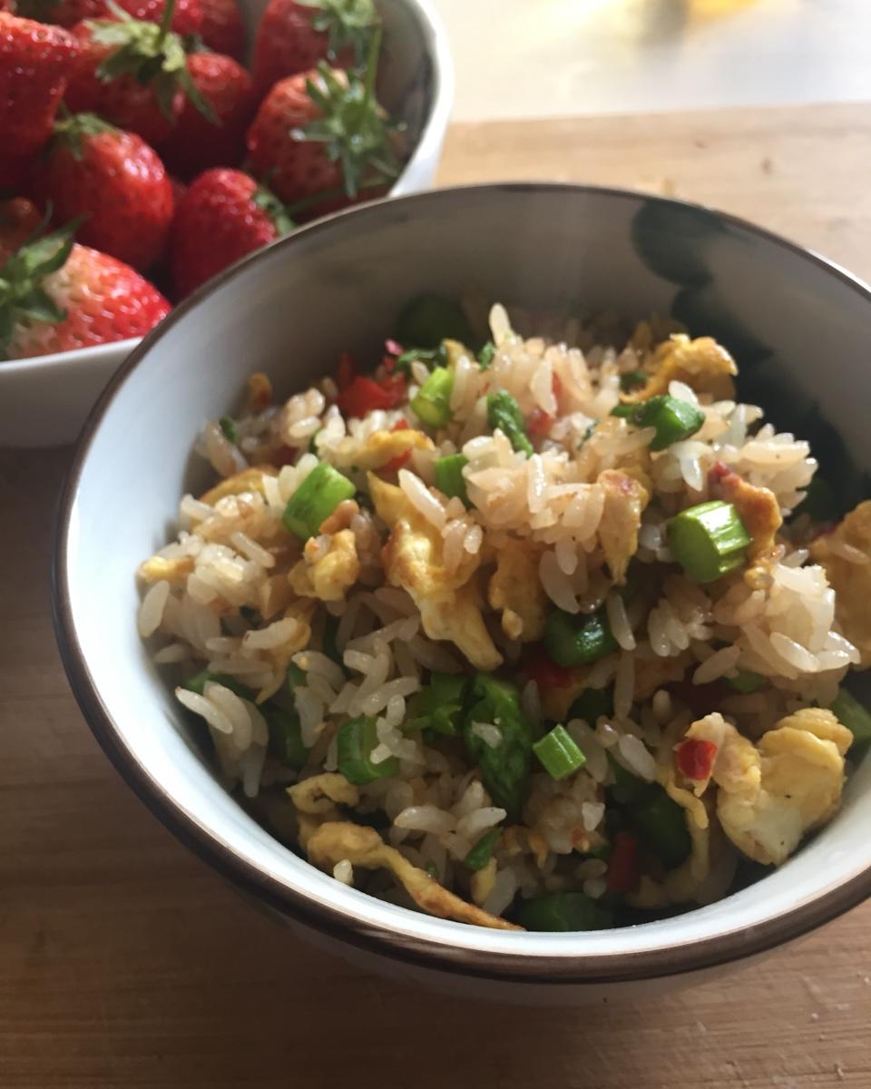 芦笋蛋炒饭