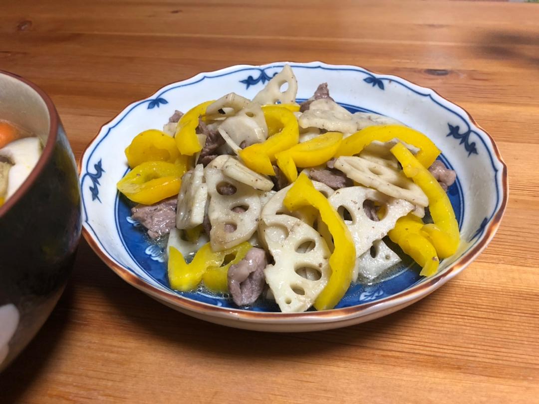 清炒藕片