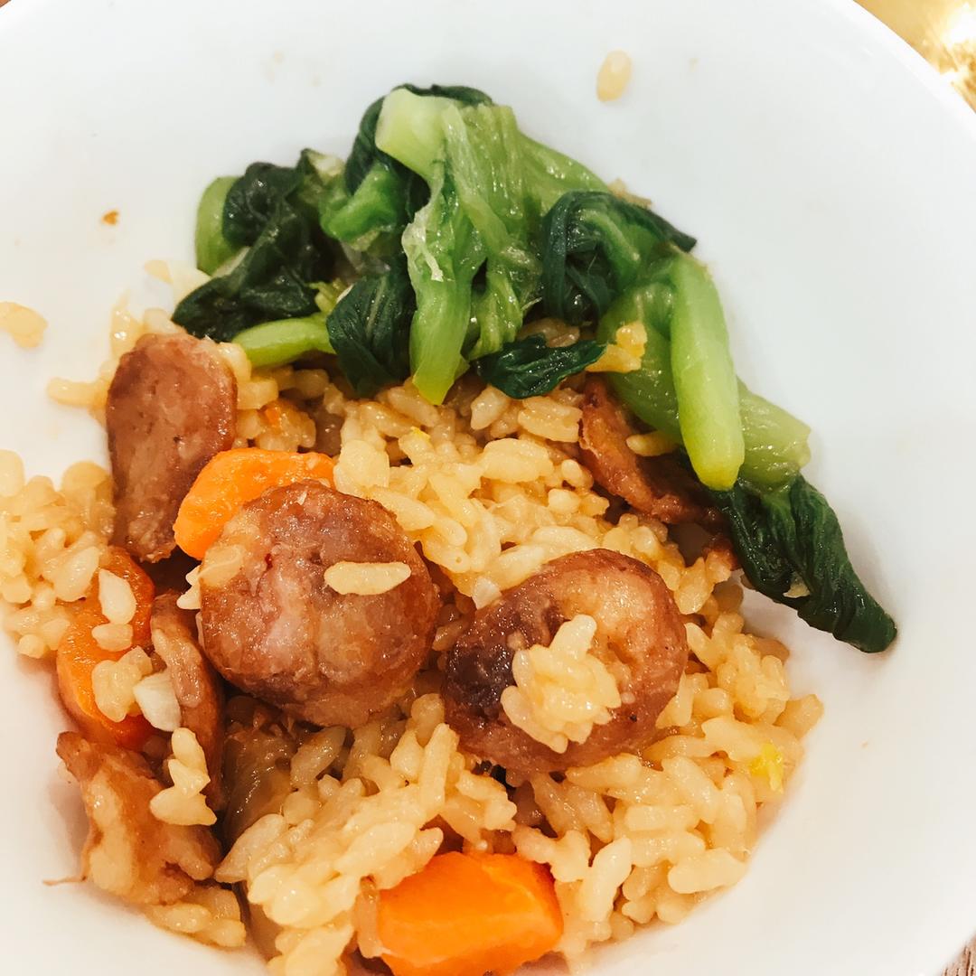 电饭煲香肠焖饭