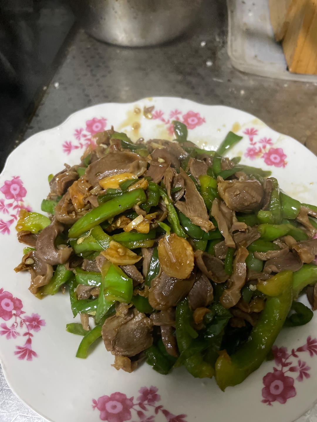 巨好吃的青椒炒鸡胗