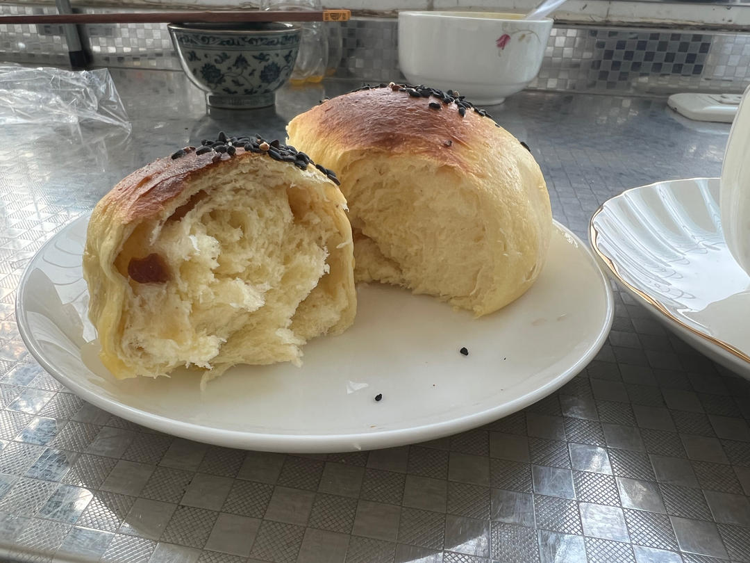 不用揉手套膜的奶香面包（简易低糖低油版）