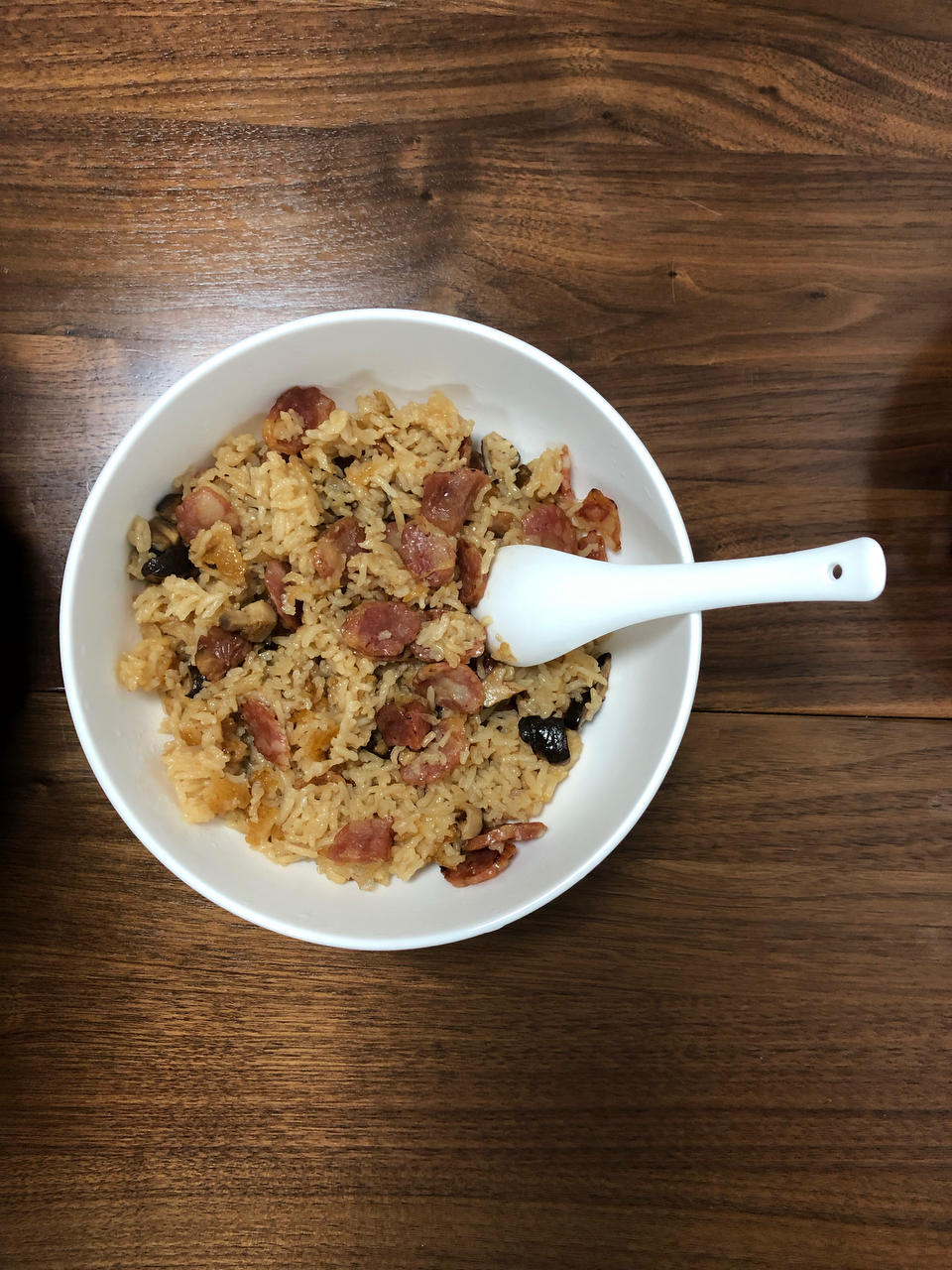 电饭锅版香菇腊肠饭