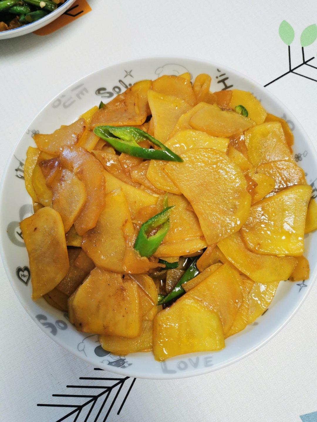 家常炒土豆片