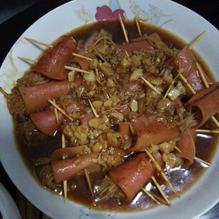 味道超赞 超下饭的金针菇培根卷