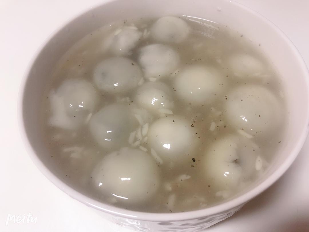 上班族的快手简单晚餐——酒酿汤圆