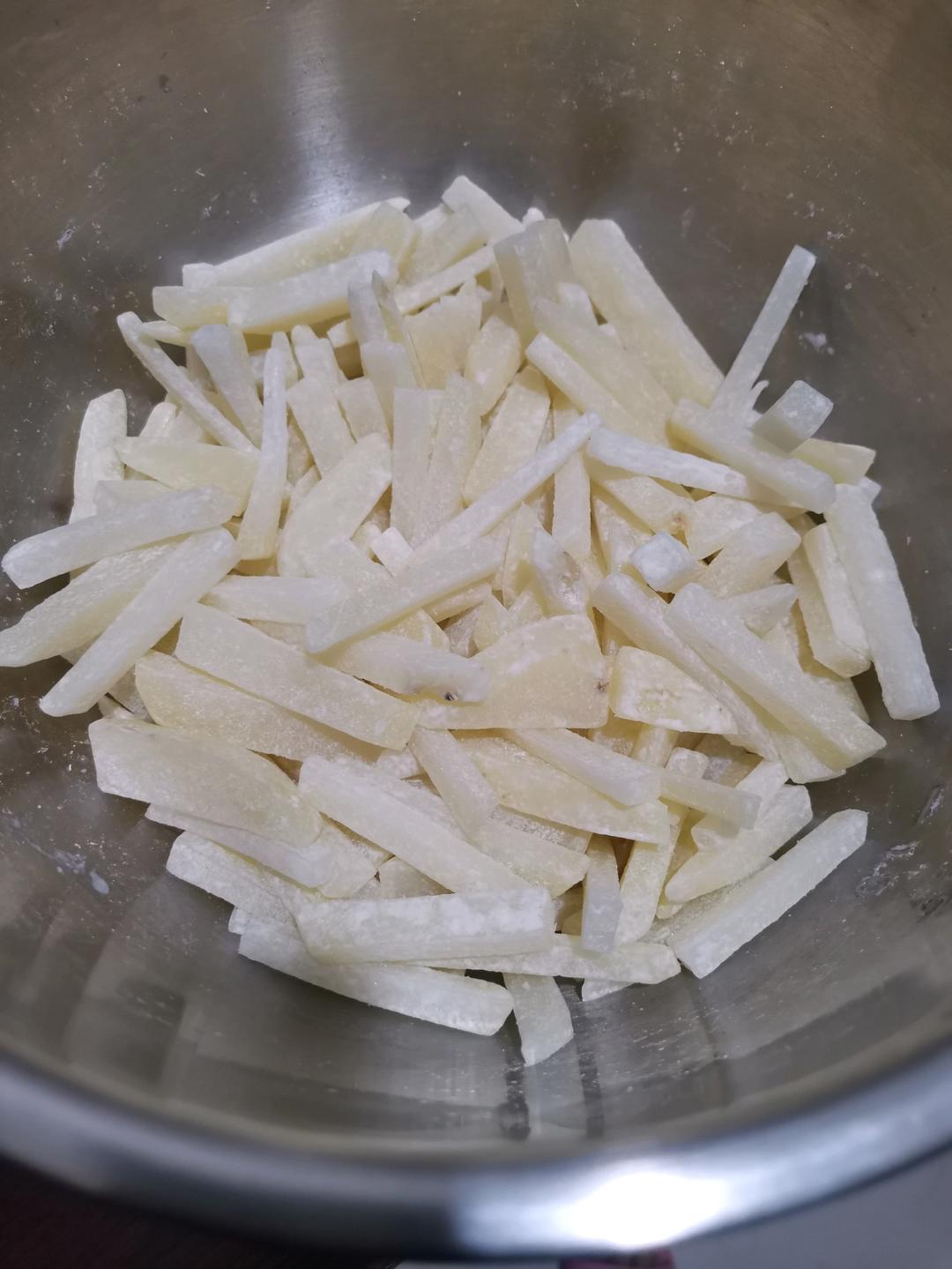 最简单炸薯条，比买的还好吃