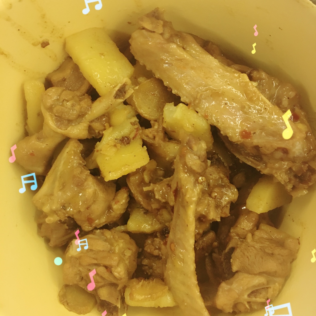 土豆烧鸭