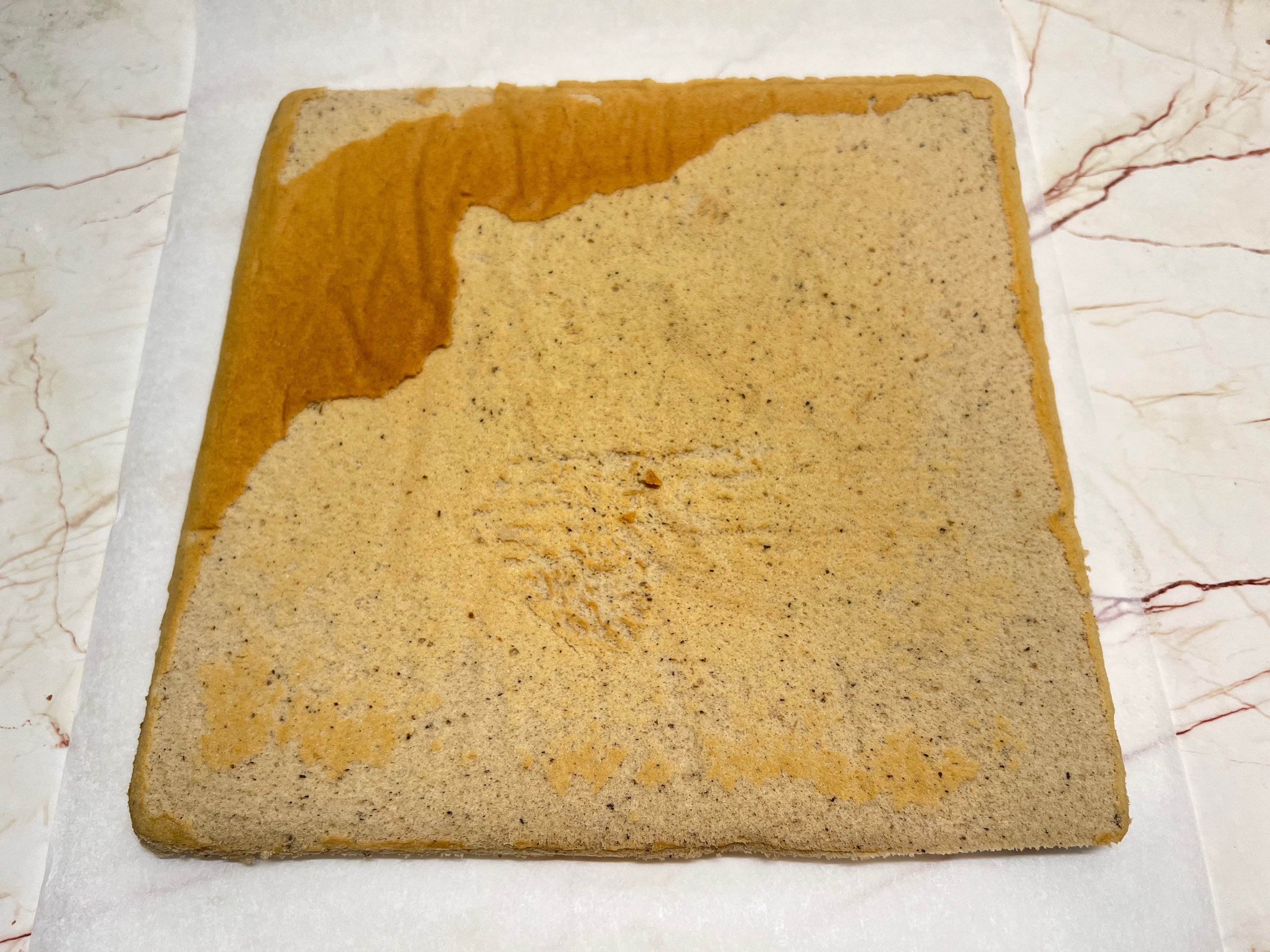 奶茶蛋糕卷‼️超治愈奶茶色系‼️完美毛巾面的做法 步骤16