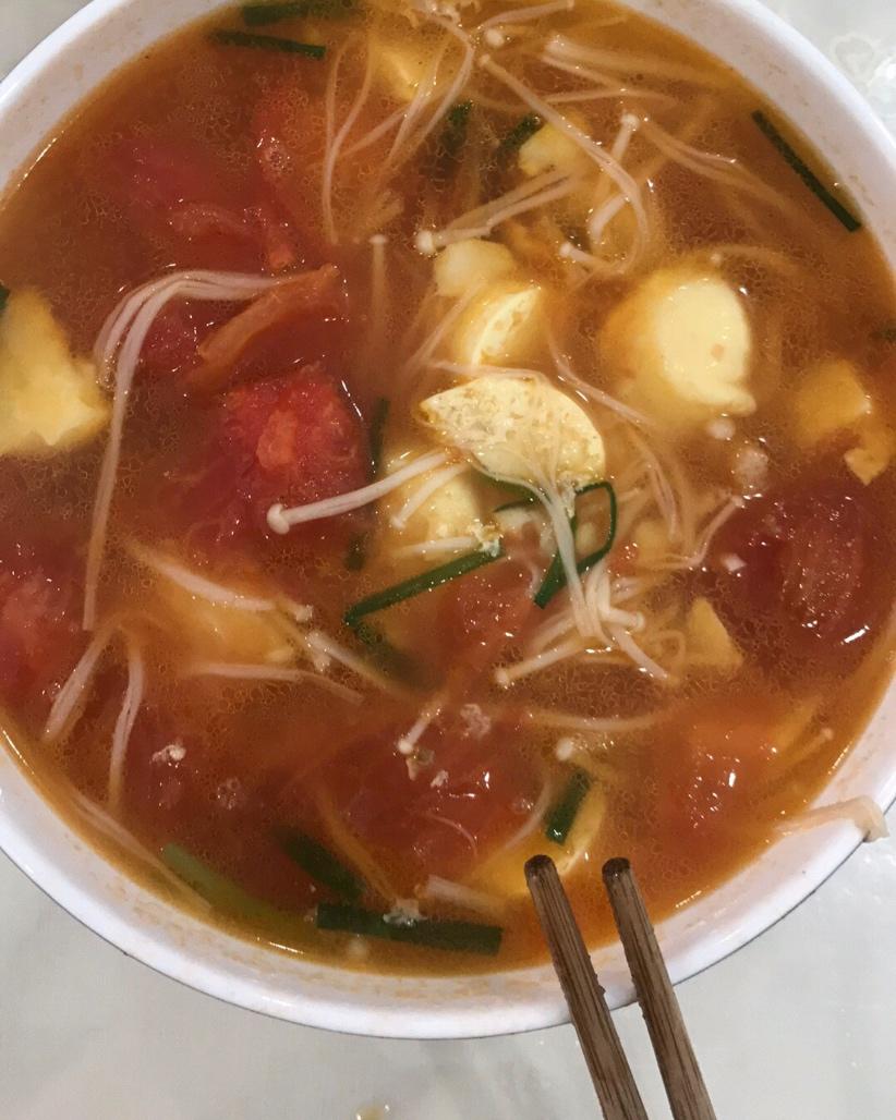 番茄金针菇日本豆腐