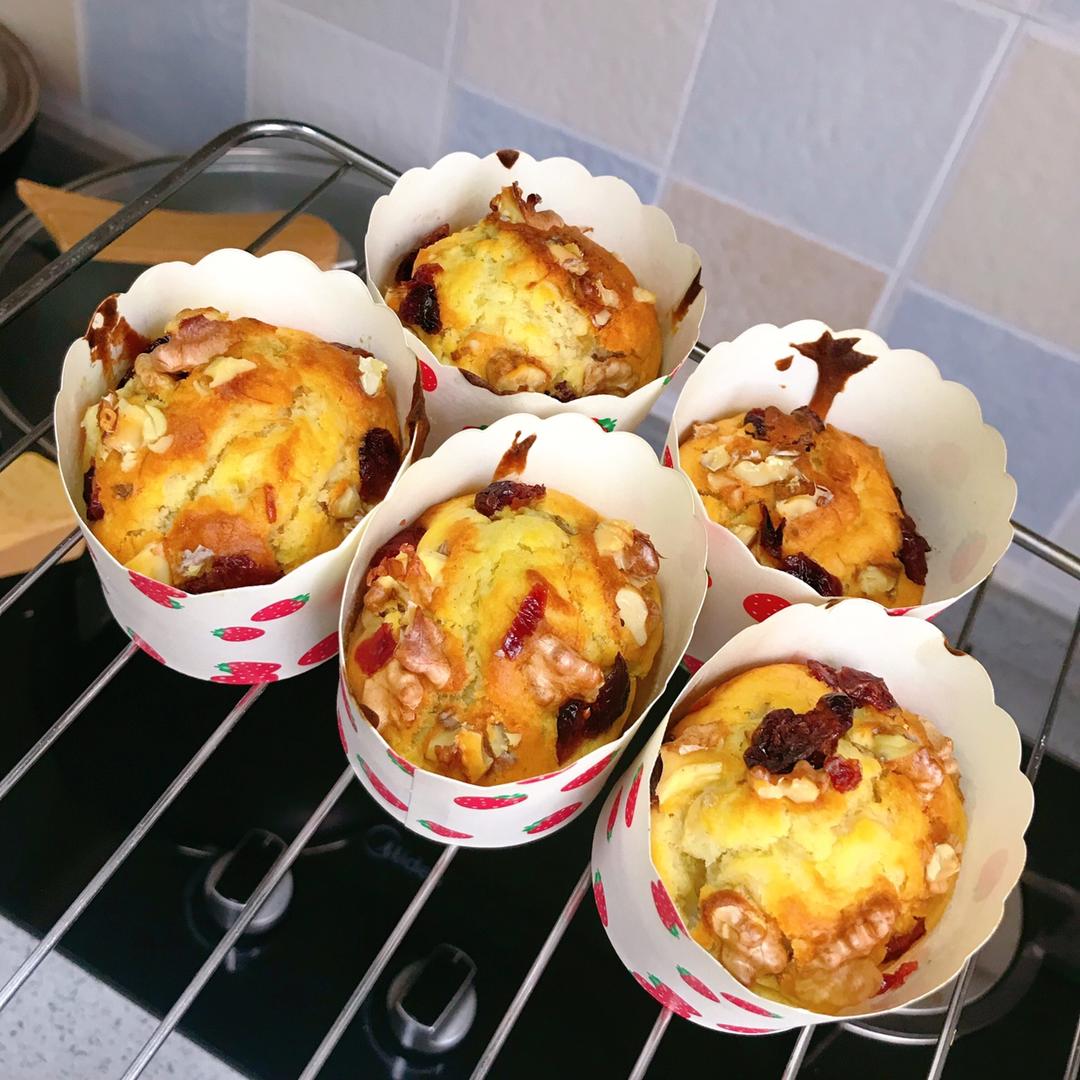 最最最简单                             最最最方便  最最最香浓的香蕉马芬蛋糕