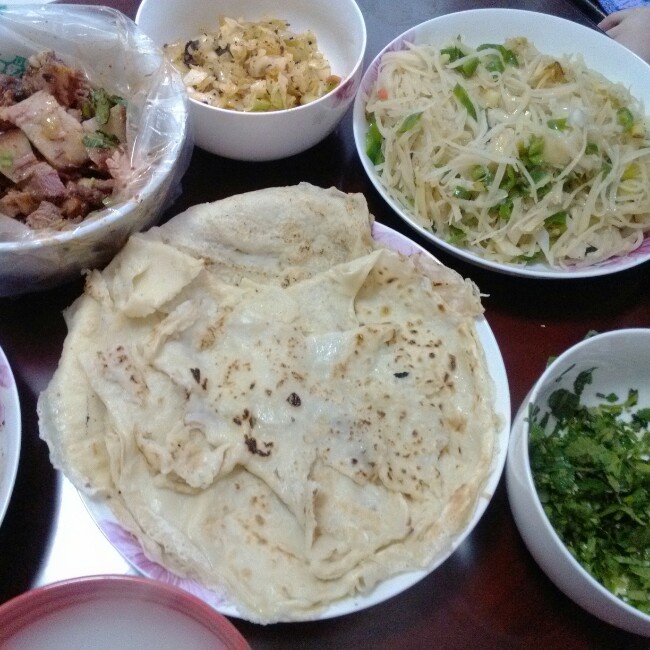 煎饼卷菜